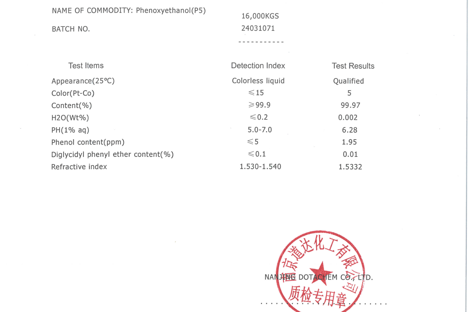 فنوکسی اتانول P5-COA-Dotachem