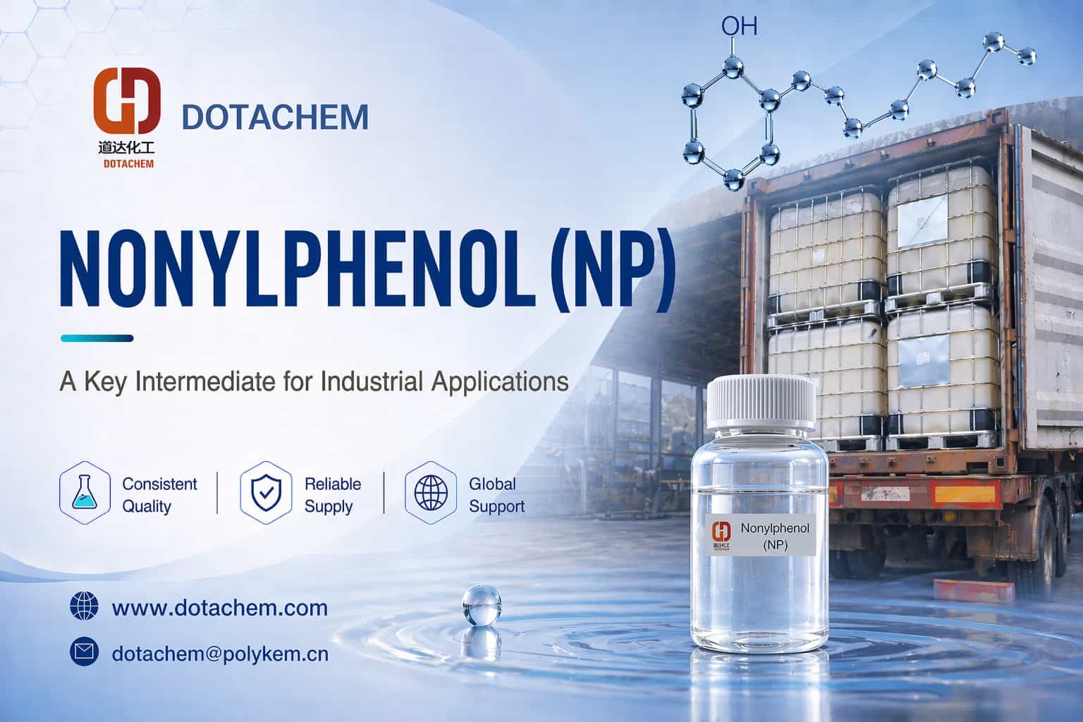 Dotachem Nonylphenol (NP): یک واسطه کلیدی برای کاربردهای صنعتی